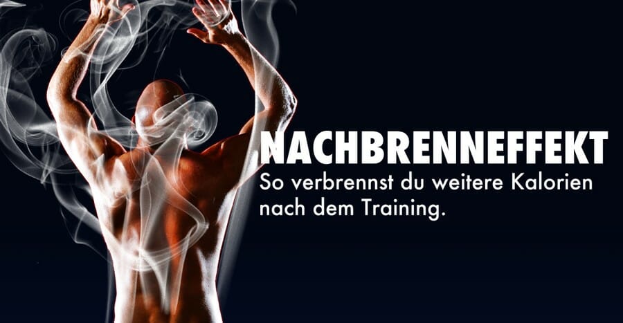 Nachbrenneffekt, schwitzen nach dem Sport