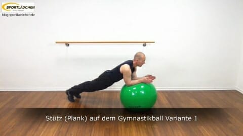Plank auf dem Ball 3a Variante 1