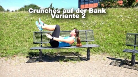 Parkbank Workout Crunches B 2