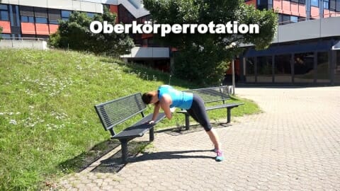 Parkbank Workout Oberkoerperrotation 1