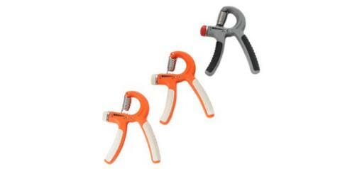 OLIVER Federgriff Handtrainer Handgrip Unterarmtrainer orange/weiß leicht 